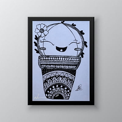 Black & white Mandala